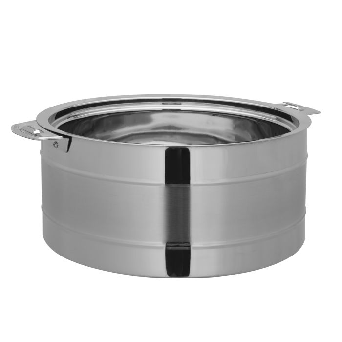 Delta Double Wall Stainless Steel Hot Pot, RF10546 | Firm Twist Lock | Strong Handles | 15L Steel Serving Pot, Steel Chapati Storage Box, Roti Serving Pot