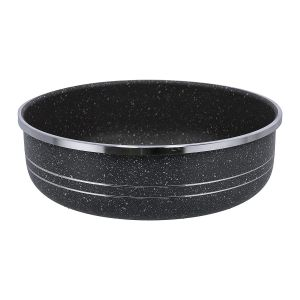 Royalford Round Baking Pan - Granite - Black - RF10094