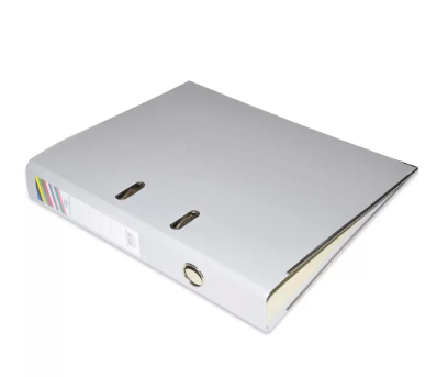 PP Lever Arch File, 4cm, F/S Size, Grey, PP Origin Germany - FSBF4PGYFN10