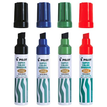 Pilot Super Color Marker Green SC-6600-B-PKT 12 Piece