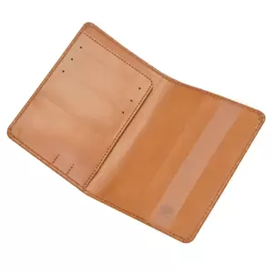 FIS Brown Polyurethane For Unisex - Passport Wallet -FSGNBRD5