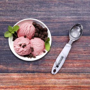 Royalford Marble Designed Ice Spoon - Stainless Steel - Silver