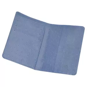 FIS Blue Polyurethane For Unisex - Passport Wallet - FSGNOBL