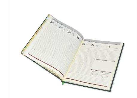 FIS Executive Diary 2023 English/French (1-Week at a glance) Maroon - FSDI35EPN23MR