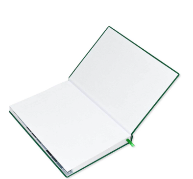 FIS 2024 Agenda Diary Arabic/English Right Side Opening with 12 Months Index, PVC Hard Cover Green - FSDI63AER24GR