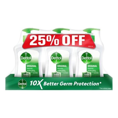 Dettol Original Antibacterial Liquid Handwash 200ml Pack of 3