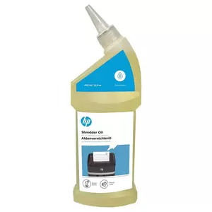 HP Paper Shredder Oil 400 ml Bottle, Plant Based for Care for Your Shredder - OLSR9132