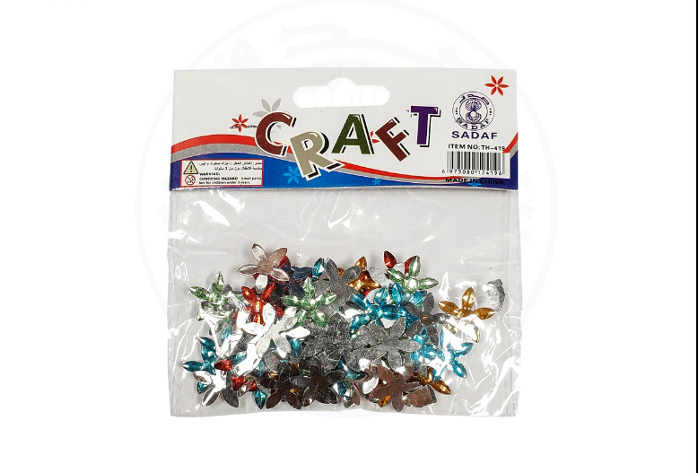 SADAF ART & CRAFT FLOWER SHAPE SHINY COLOUR TH-419 PD-59