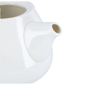 Royalford Magnesia Tea Pot With Lid - Porcelain - White
