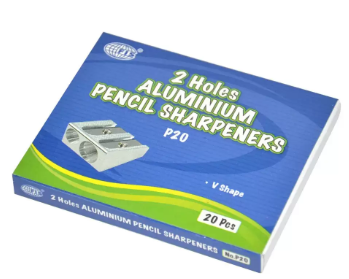 FIS Metal Sharpeners 2 Hole, V shape, Pack of 20 Pieces - FSSP20