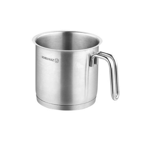 Korkmaz Proline Milkpan 14X14Cm 2 Litre - Stainless Steel - Silver