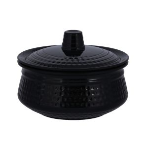 Royalford 6" Biza Handi With Lid - Melamine - Black