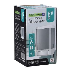 Royalford Liquid Soap Dispenser - Plastic - Black - 1000 ML