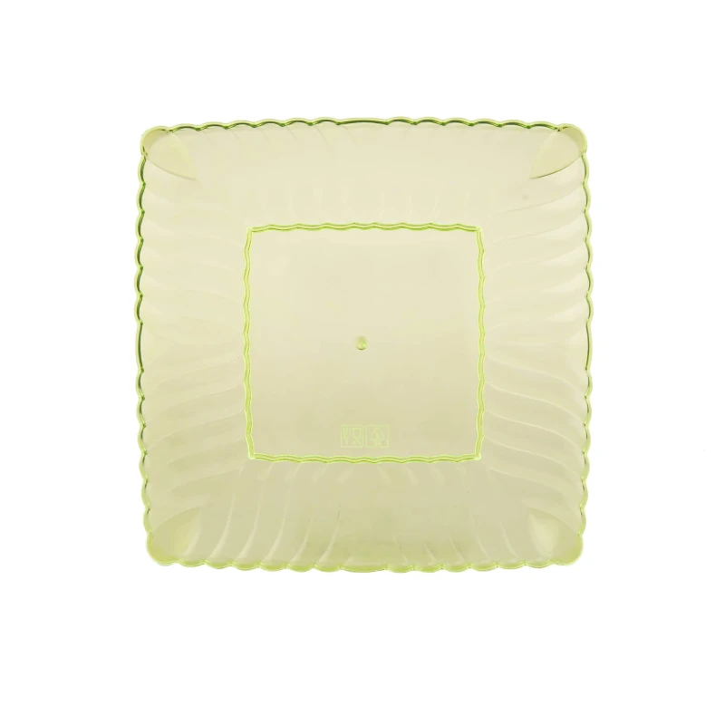 Premium Square Flower Plate 6 Pieces