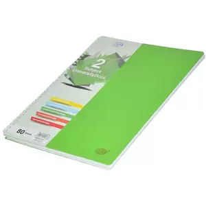 FIS 2 Subject University Books, 80 Sheets, A4 Size, Micro Perforated Pages, Green Colour - FSUB2SPPPA