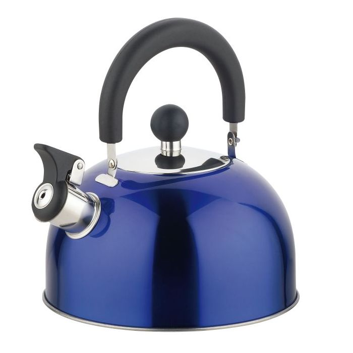 Royalford RF6770 Stainless Steel Whistling Kettle, 2L - Ergonomic Whistle & Handle | Multiple Hobs Use| Ideal For Tea, Coffee, Milk, Soup & More