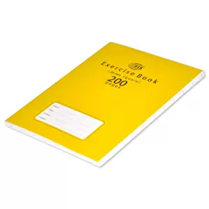 FIS® EXERCISE BOOK 200 PAGES, 20MM SUQARES LEFT MARGIN, Size 16 x 21 cm, Pack of 6