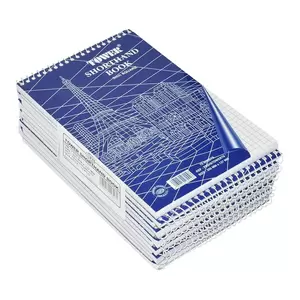 12-Piece FIS Spiral Tower Shorthand Books, 5 mm Square (70 Sheets x 12-Piece) 127x205 mm Size - FSSH5TOWER70