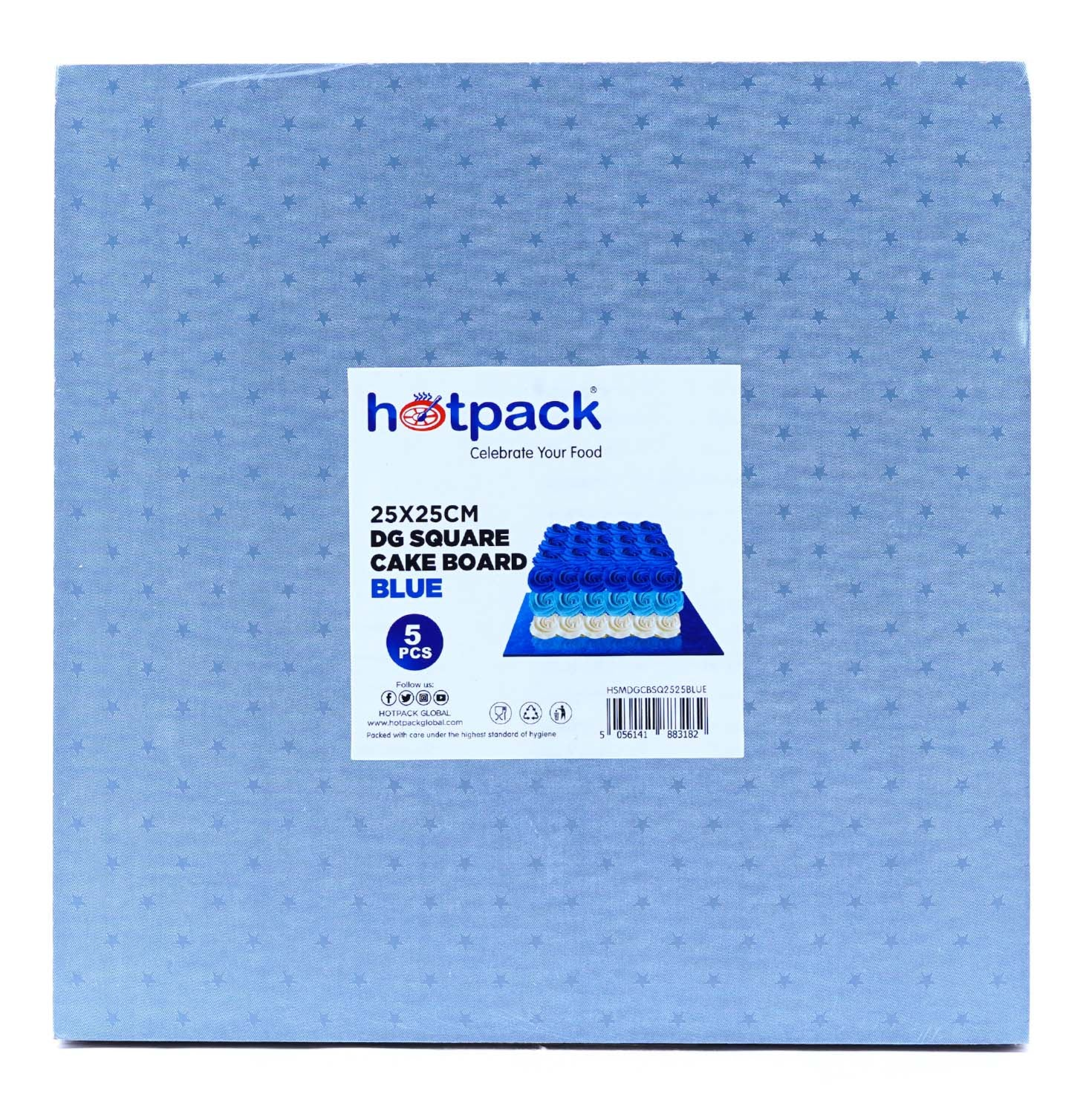 Square Cake Board 5 Pieces