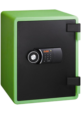 Eagle Safes Fire Resistant Safe (YESM-031DK) - BLUE-GREEN-BLACK-WHITE - Digital Lock + Key Lock