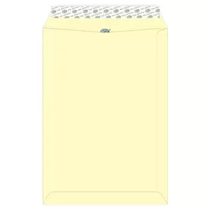 FIS Color Envelopes Peel & Seal, Pastel Colors, Pack of 50 Pcs. Cream Color, C4 (324 x 229 mm), 80 GSM - FSEC8027PC50