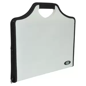 FIS Document Bag With Handle White/Black Color, A4 Size - FSPG1317