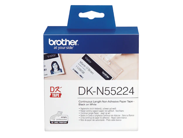 Brother DKN55224 - Continuous Lenght Non - Adhesive Paper 54mm X 30.5Mtrs