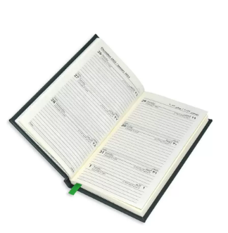 FIS 2023 Slim Arabic English Diary Italian PU Cover Green - FSDI59AEP23GR