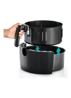 5.6L/1.5Kg 1800W XL Digital Air Fryer For Frying, Grilling, Broiling, Roasting, and Baking ‎AF625-B5 Black