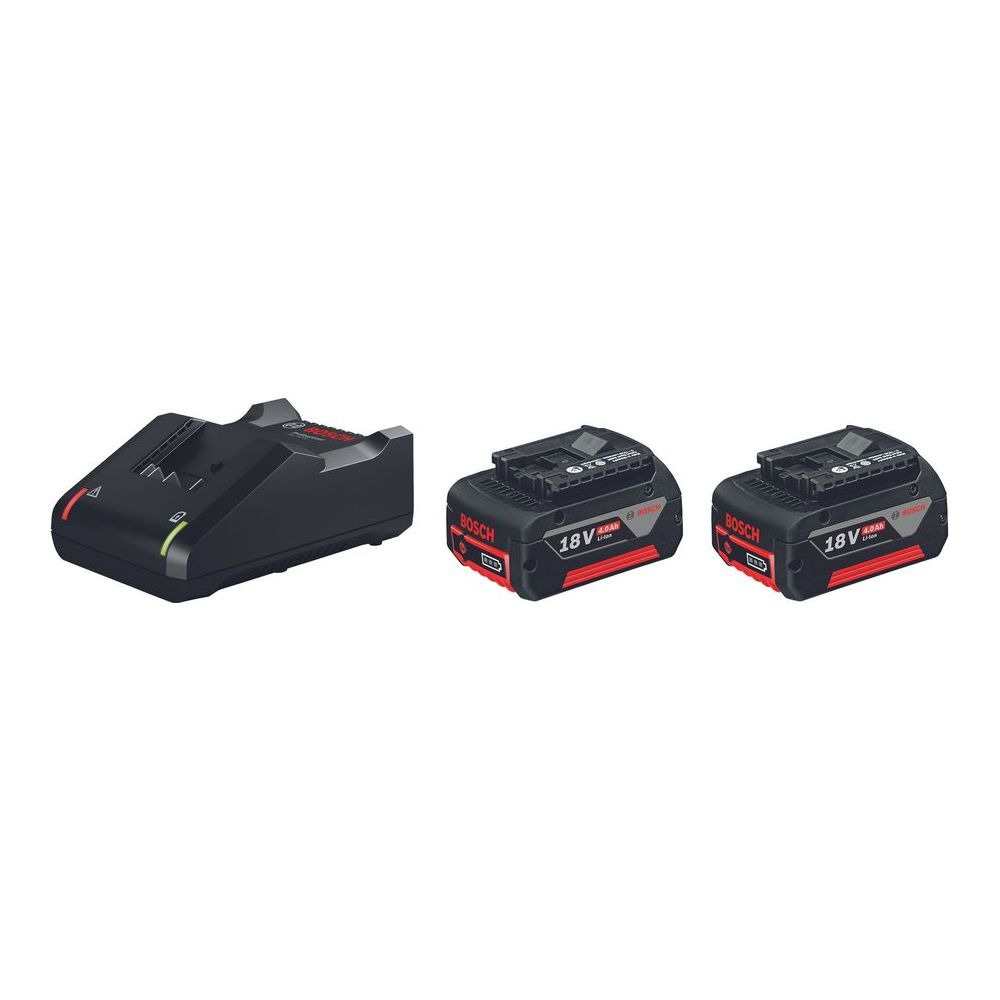 BOSCH 1600A019S1 18V 4.0 AH LI-ION BATTERIES AND FAST CHARGER SET