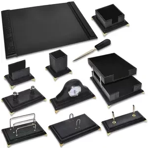 11-Piece FIS Executive Desk Set Italian PU - FSDSW658