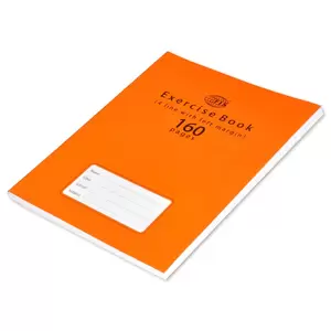 FIS Exercise Book, Pack of 12, Size:16.5 X 21 cm, 160 Pages, 4 Line with Margin - FSEB4LM160N