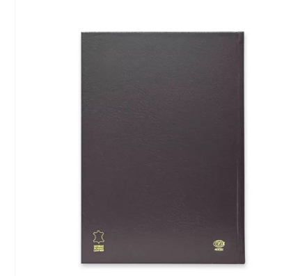 FIS Bonded Leather Diary 2024 (English) Burgundy, A4 - FSDI40EBI24BU
