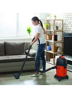 Drum Vacuum Cleaner With Wet And Dry Function 15 L 1400 W WDBD15-B5 Orange/Black