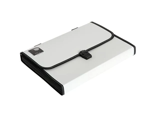 Deli 5559 A4 Expanding File Twin Colour 12 Pockets with Handle