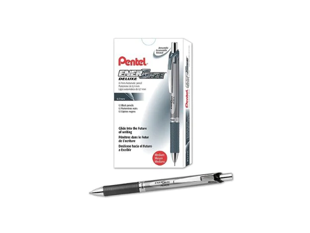 Pentel Pl77 Energize Mechanical Pencil - 0.7mm, Black (Pack Of 12)