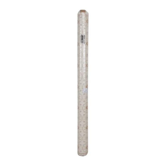 Royalford RF9493 1.37 X 20M PVC Table Roll - Tablecloth Cover Protector | Tablecloth Daisy Silver, Small Polka Floral, Wipe Clean, Vinyl / Plastic Table Cloth | Spill Proof Reusable Roll