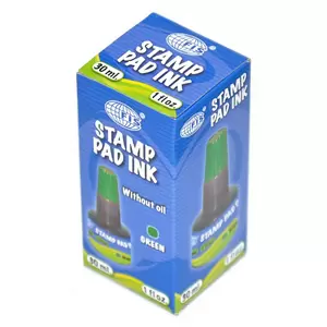 12-Piece FIS Stamp Pad Inks 30 ml, Green Color - FSIK030GR