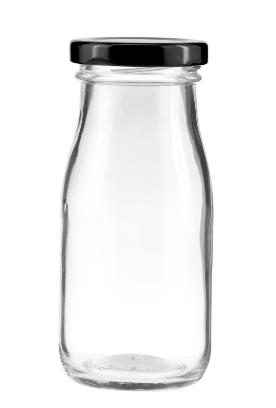 Milk Can Shape Glass Bottles 200 Ml