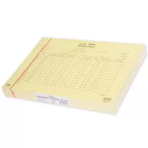 100-Piece FIS Salary Card (Arabic/English) A4, Yellow/Black - FSCLOSN