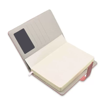 Fis 2023 A5 Diary Arabic English Vinyl Hard Sewn Cover Pink -FSDI80AE23PI