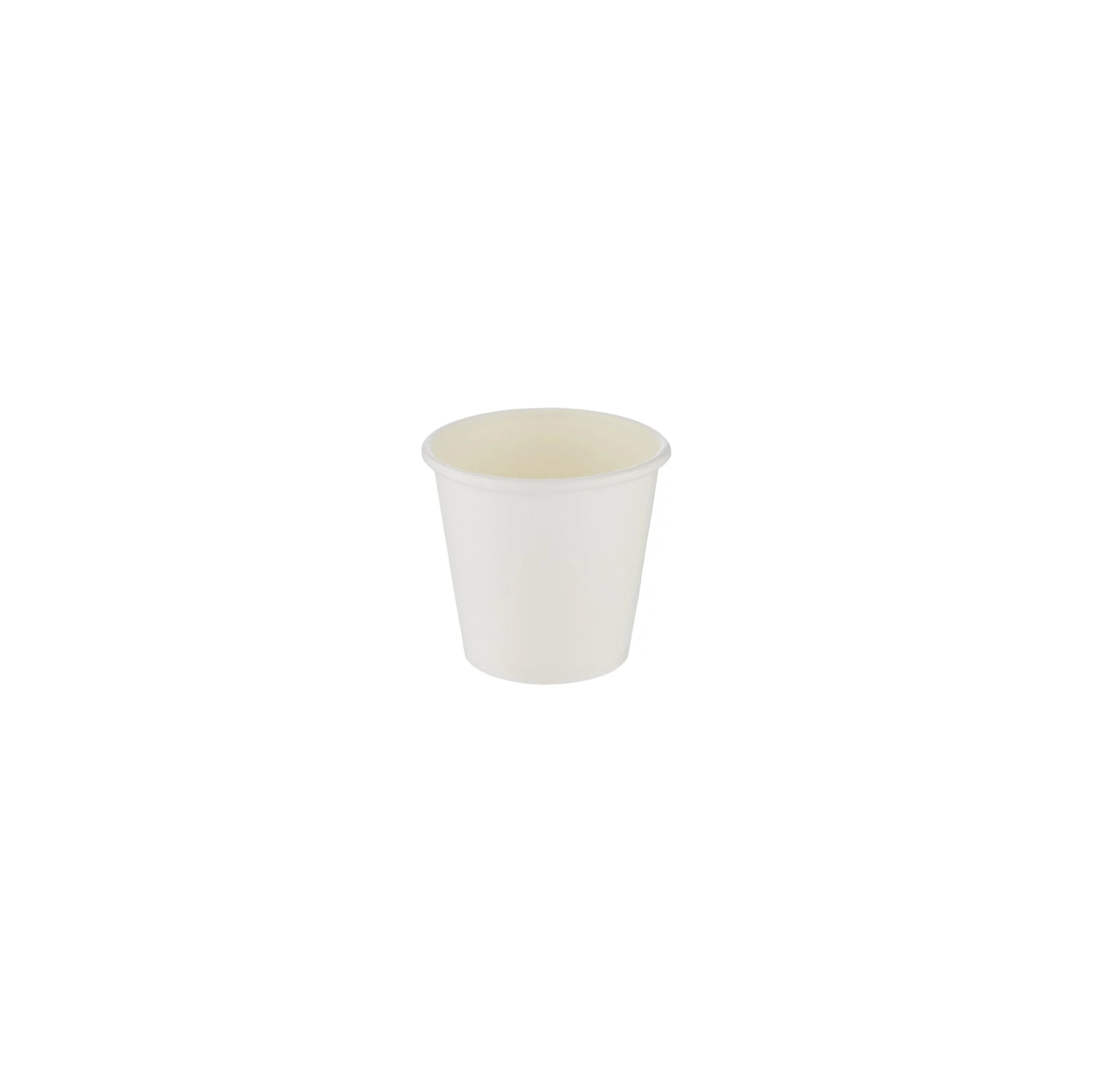 2.5 Oz White Single  Wall Qahwa Paper Cups