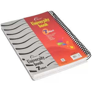 240-Sheet FIS 7-Subjects A4 Classico University Book PP Cover, Grey - FSUB7SSPP06