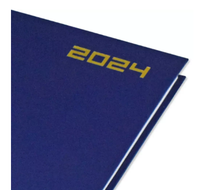 FIS A4 Diary 2024 English (Saturday & Sunday Combined) Blue - FSDI47E24BL