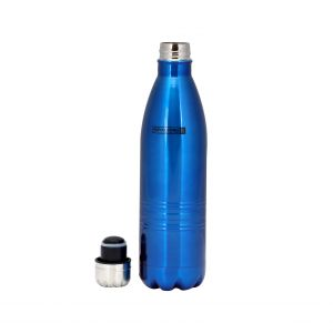 Royalford 350Ml Double Wall Vacuum Bottle - Stainless Steel - Blue