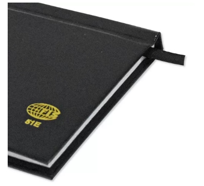 Fis 2024 Slim English Diary Vinyl Hard Cover Black -FSDI51E24BK