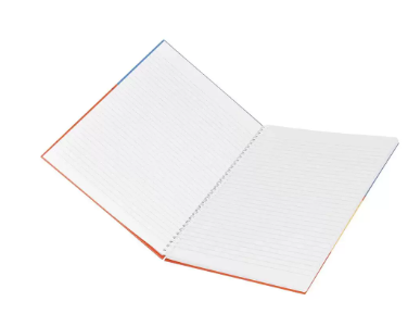 5-Piece FIS Spiral Hard Cover Notebook Single Line A4, 100-Sheets - FSNBSA41906