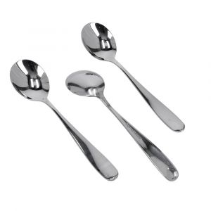 Royalford Soup Spoons Serving Spoon Long Handle - Stainless Steel - Silver