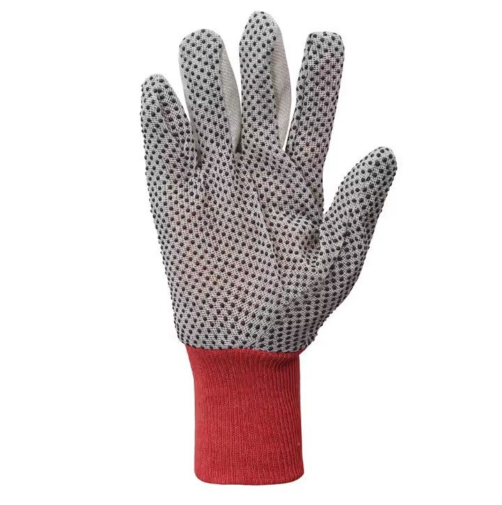 Vaultex VDD PVC Dotted gloves White/Red, 751gm/Pack 12 Pairs/Pack