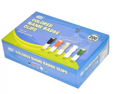 50-Piece FIS Name Badge Clip Green - FSNAB-02GR